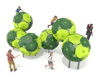 Set de șase sfere de cățărare pentru loc de joacă închis - BGL-9506 imagine principala