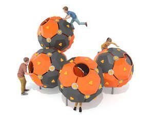 Sferă de cățărare cvadruplă pentru loc de joacă deschisă - BGL-9510