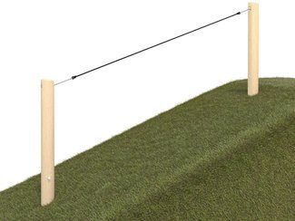 Traseu de aventură structură de frânghii din salcâm pentru pantă - BGL-8407 imagine principala