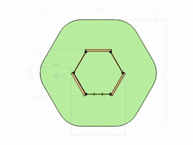 Cataratoare hexagonala