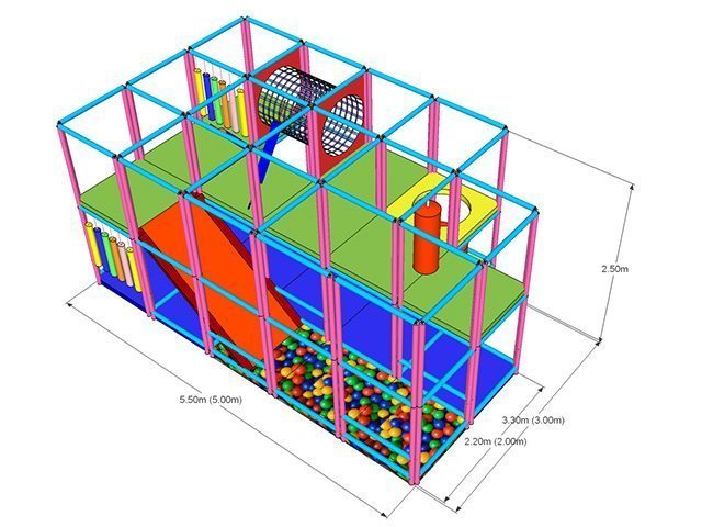 Labirint modular cu etaj LKMPS1435