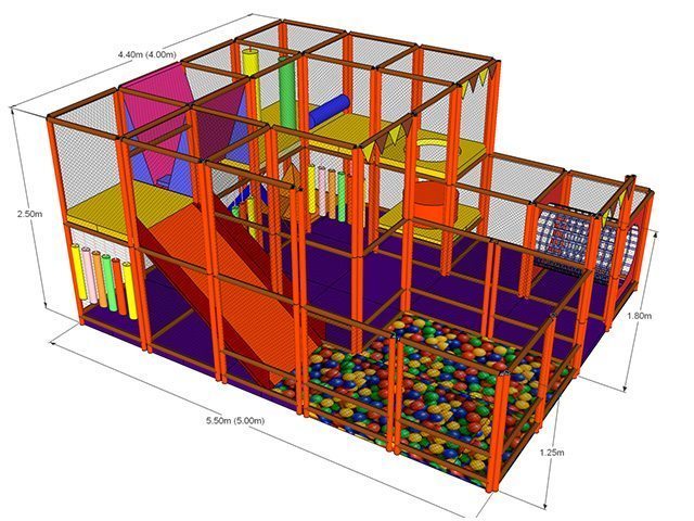Labirint modular cu etaj LKMPS2045-R