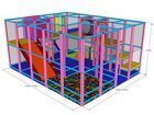 Labirint modular cu etaj din panouri LKMPS2045