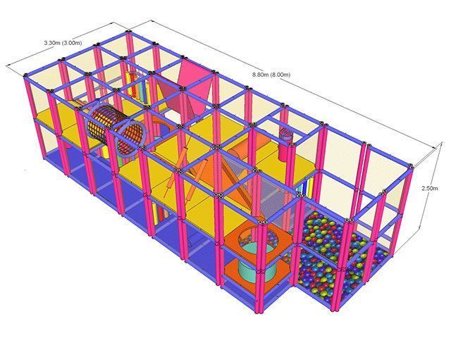 Labirint modular cu etaj LKMPS2338