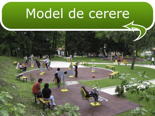 Model de cerere parc fitness