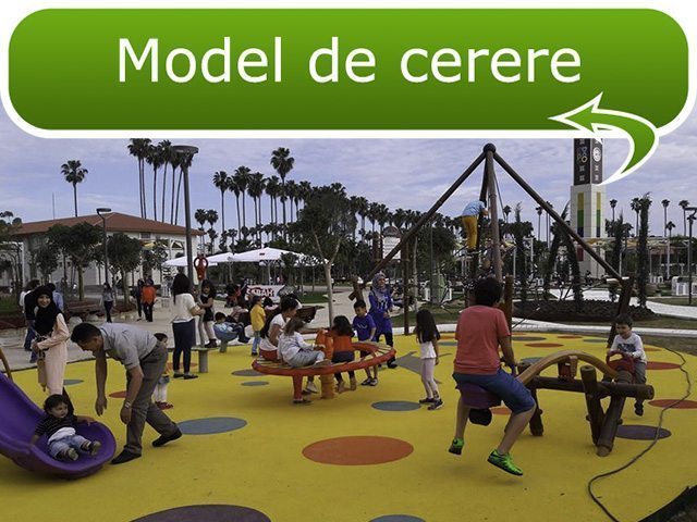 Model cerere solicitare loc joaca